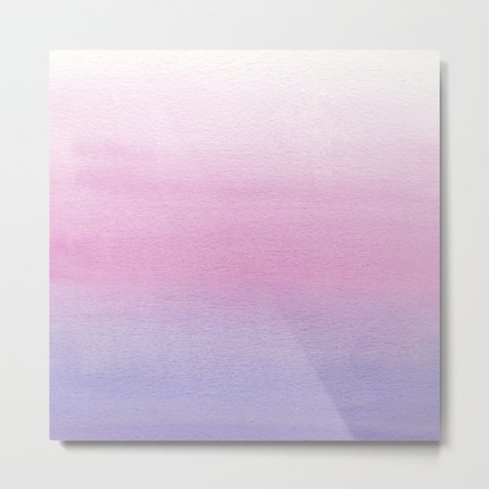 Watercolor Gradient Metal Print