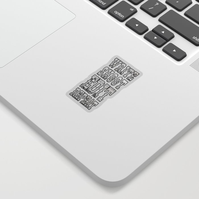 Write Shoot Edit Repeat Sticker By Aidart Society6