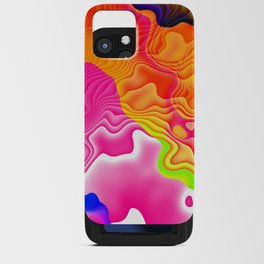 Vivid Neon shapes iPhone Card Case