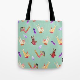 Pilates & botanicals pattern III // Autumn collection // surface pattern design Tote Bag