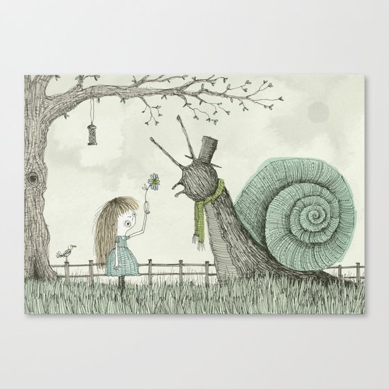'In The Garden' Canvas Print