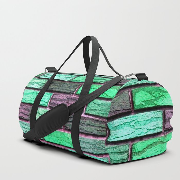 Green Wall Retro Trendy Collection Duffle Bag