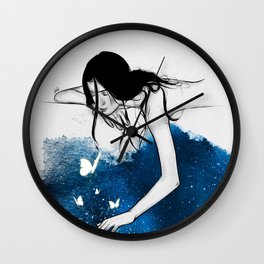 A sky of butterflies. Wall Clock