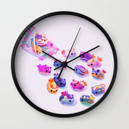 Jelly bean sea slug Wall Clock