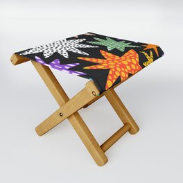 Abstract hand drawn shapes doodle pattern Folding Stool