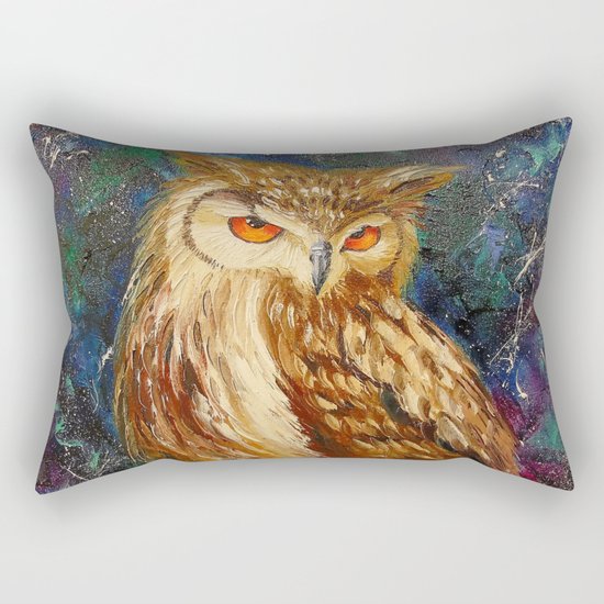 Wise owl Rectangular Pillow