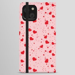 Valentine’s Hearts - Pink iPhone Wallet Case