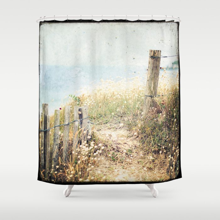 Houat island #1 - Contemporary photography Shower Curtain