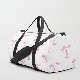 Pink Palm Trees Pattern Duffle Bag