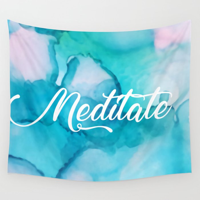 Meditate Wall Tapestry