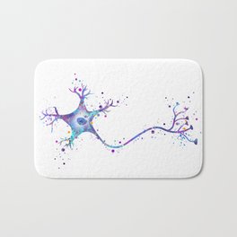 Neuron Art Nerve Cell Colorful Watercolor Gift Neurology Art Science Art Biology Gift Bath Mat | Braincell, Neurotransmitter, Scientistgift, Neurogenesis, Painting, Neurology, Sciencegift, Neurons, Neuralnetwork, Doctorsofficeart 