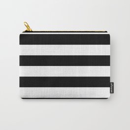 black and white stripes  Carry-All Pouch