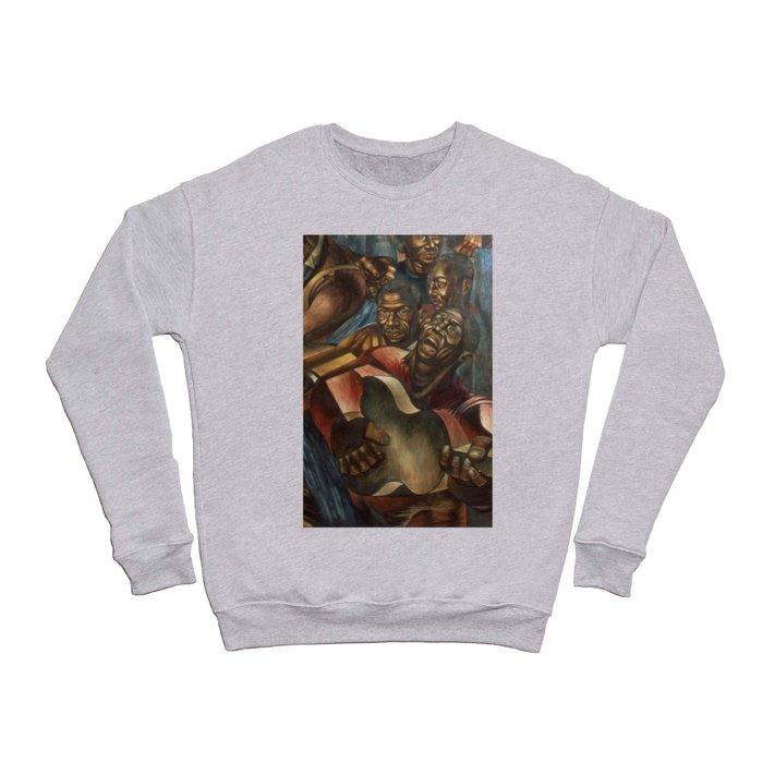 African American Contribution to American Music portrait painting by Charles White Crewneck Sweatshirt