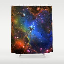 Eagle Galaxy Shower Curtain