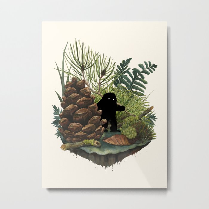 Tiny Sasquatch Metal Print