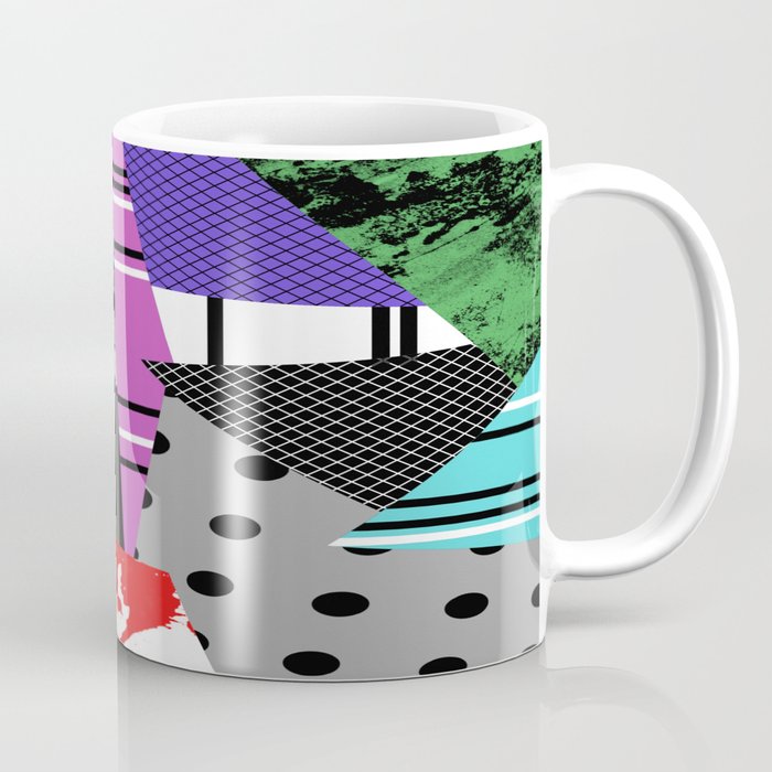 Pick A pattern II - geometric, textured, colourful, splatter, stripes, marble, polka dot, grid Coffee Mug