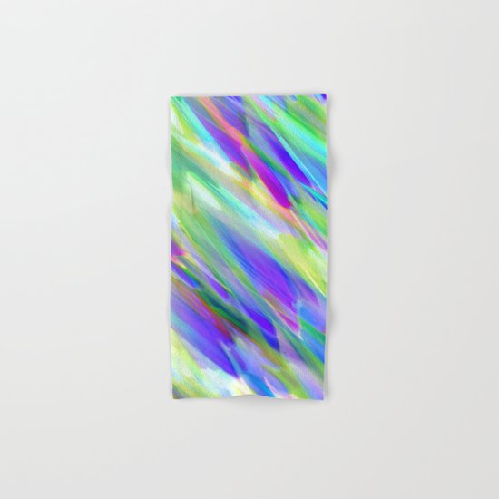 Colorful digital art splashing G401 Hand & Bath Towel