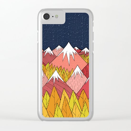 The mountains in the forest Clear iPhone Case