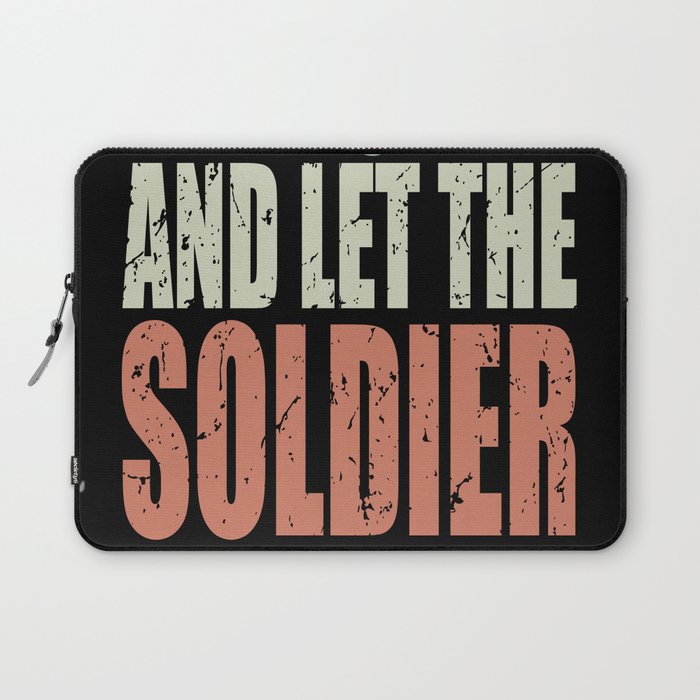 Keep Calm Soldier Spruch Soldier Gift Laptop Sleeve