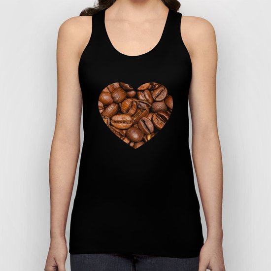 Shiny brown coffee beans Unisex Tank Top