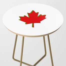 Canadian Flag Motif Side Table