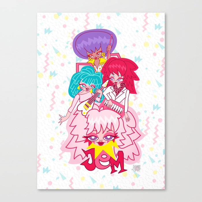 fanart Jem and the Holograms Canvas Print
