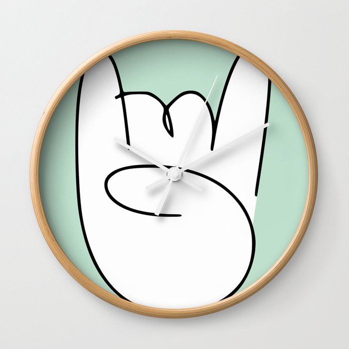 You rock! in mint Wall Clock
