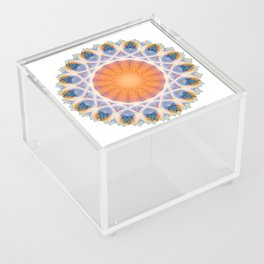 Sun Flair Mandala Art by Sharon Cummings Acrylic Box