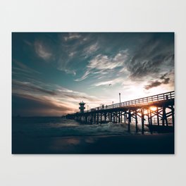 Seal Beach Pier Canvas Print