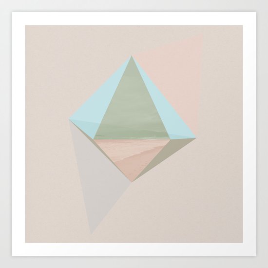 pentagonal dipyramid Art Print