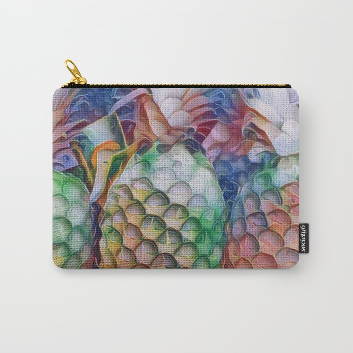 Rainbow Pineapples Carry-All Pouch