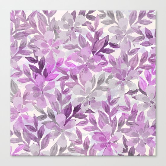 watercolor Botanical garden III Canvas Print
