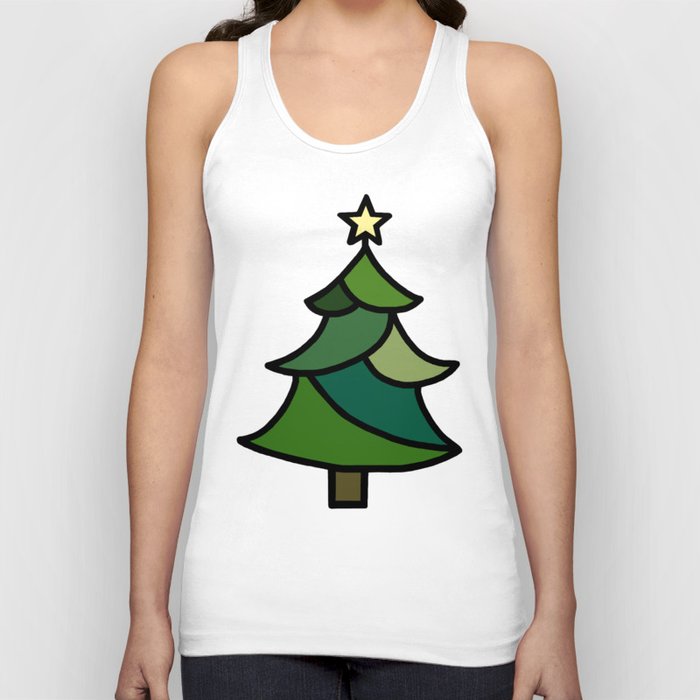 Stained Glass Christmas Tree Tank Top