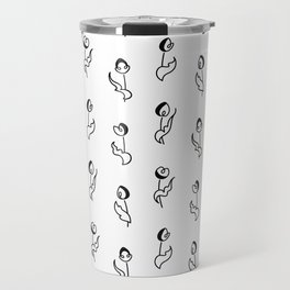 Tulip like flowers - Pattern Travel Mug