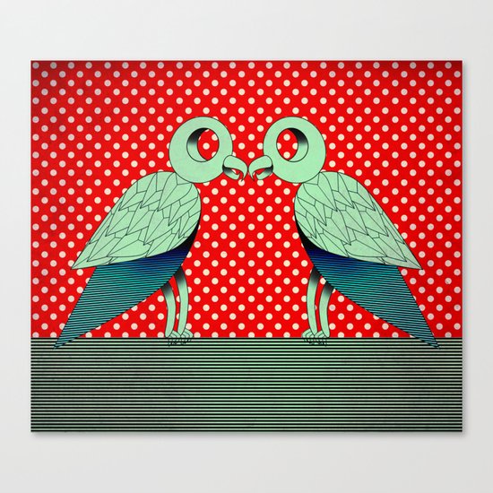 parrot dot ! Canvas Print