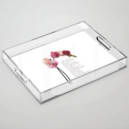 Grief Sympathy And Love Art - Remember These Things Acrylic Tray