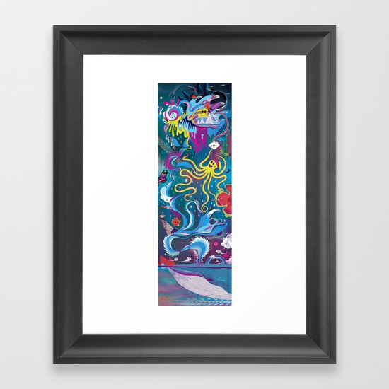 Every Time a Whale Blows Their Spout, a New Dream is Born. Framed Art Print