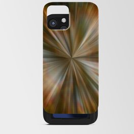 Digital glitch and orange brown aura iPhone Card Case