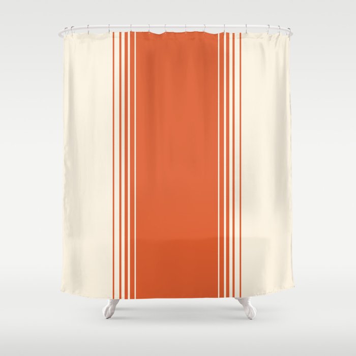 Marmalade & Crème Vertical Gradient Shower Curtain