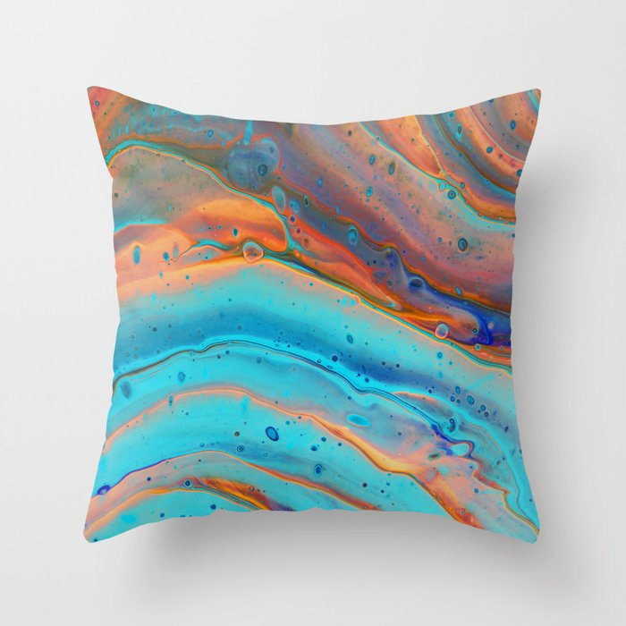 A Cool Wave Throw Pillow