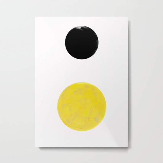 Sun and Moon Metal Print