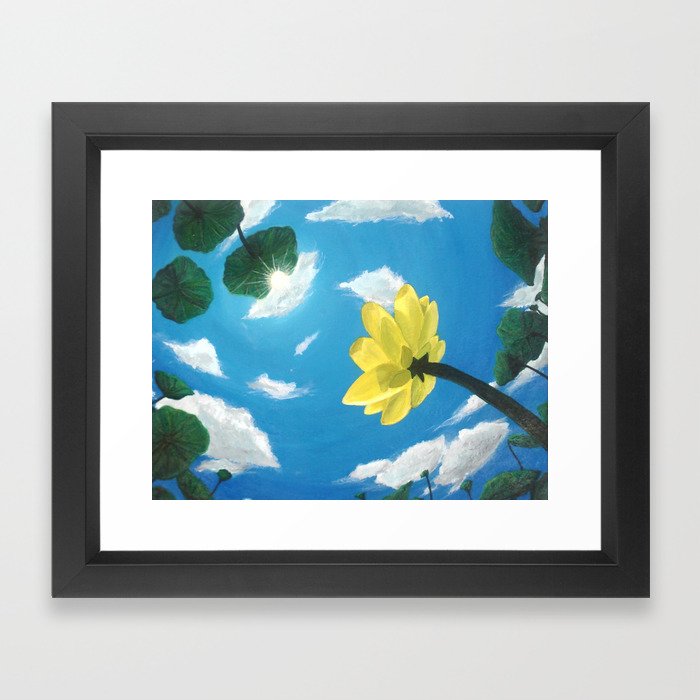 Things Are Looking Up Garden Lotus Pond Zen Garden Art Painting