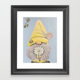 Bee-Gnomie Framed Art Print