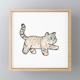 Here Comes the Kitty Framed Mini Art Print