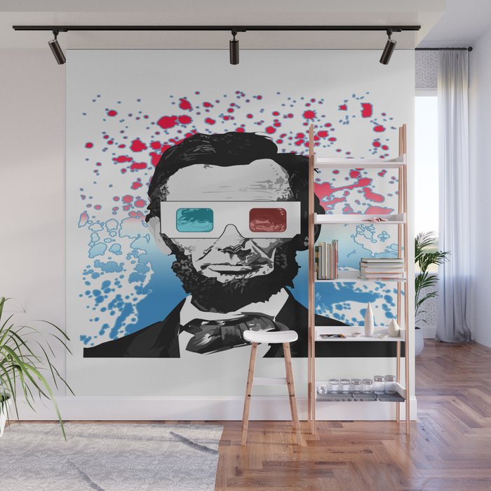 Abraham Lincoln 3d Wall Mural By Adamzworld - 3d Wall Murals Abraham Lincoln 3d Wall Mural By Adamzworld - 3d Wall Murals