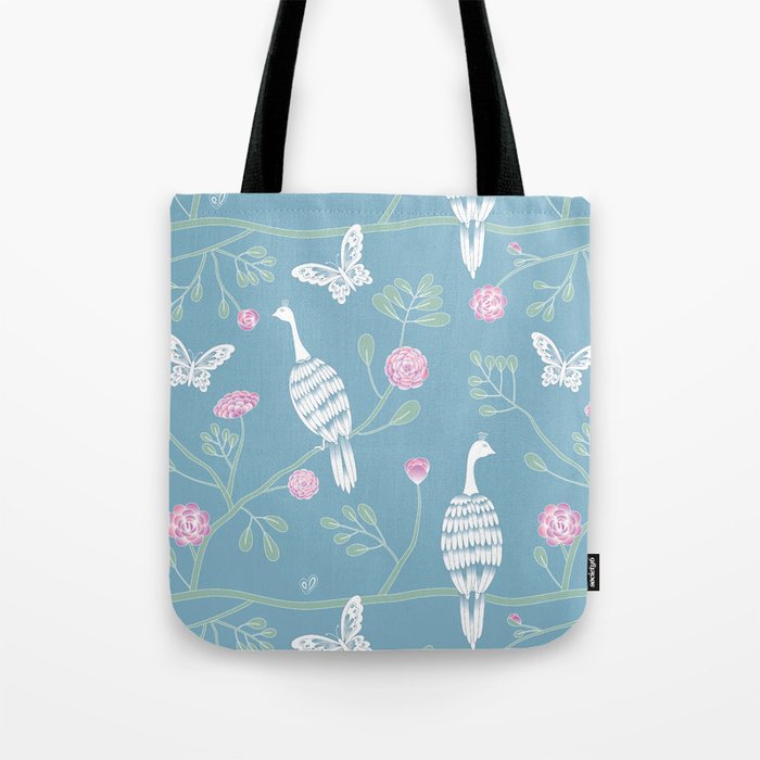 peacocks tote bags