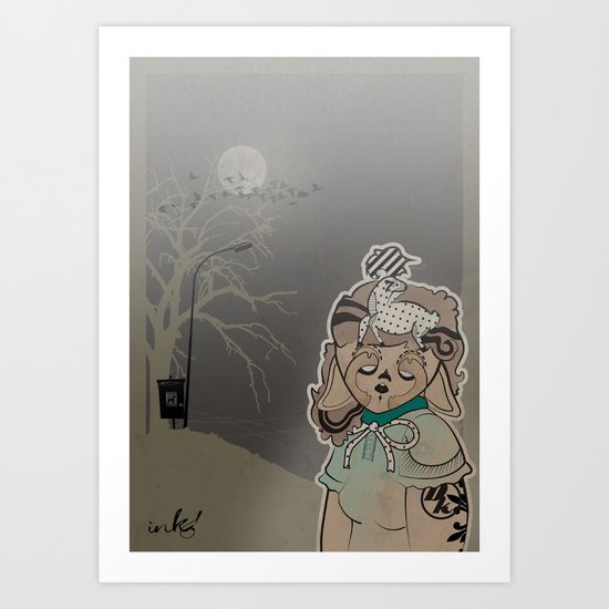 deer faace Art Print