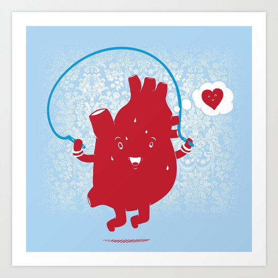 Cardio Ambition Art Print