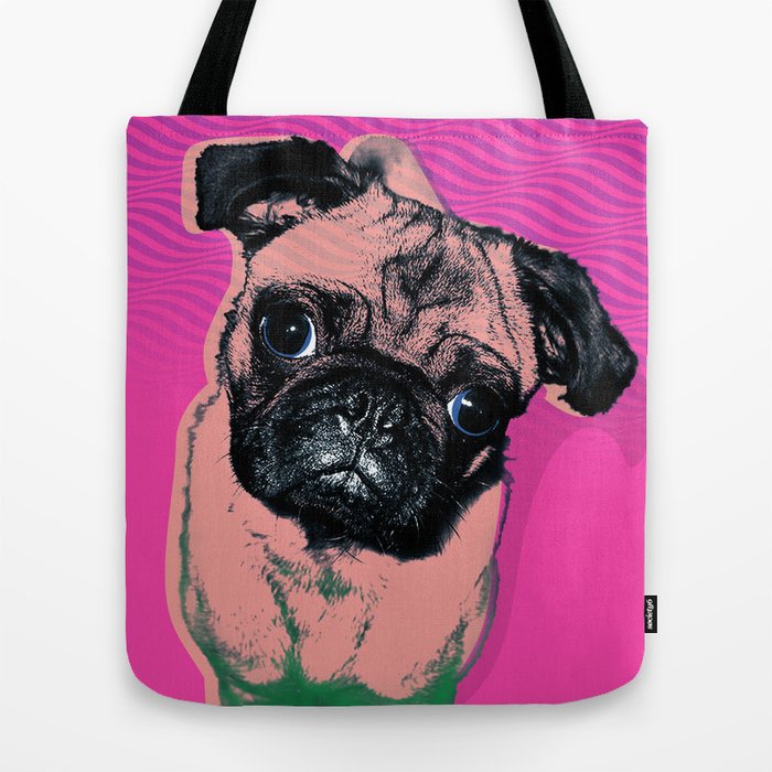 Pug #1 Tote Bag by kensurman | Society6