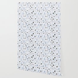 Terrazzo Trending Pattern - Blue Stone Wallpaper